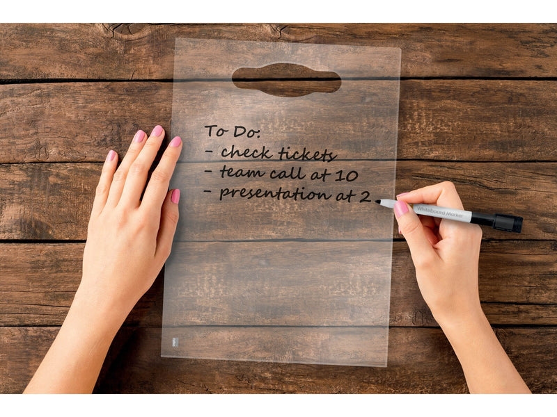 Nobo Acryl Desktop-Notiztafel mit Griffloch