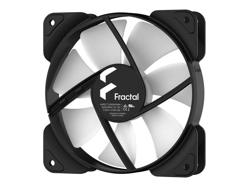 Fractal Design Aspect 12 RGB PWM - Gehäuselüfter - 120mm - Schwarz