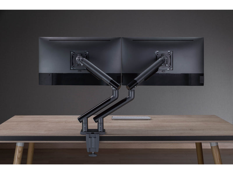 Alterzone Arm Duo dual aluminum monitor arms Space gray