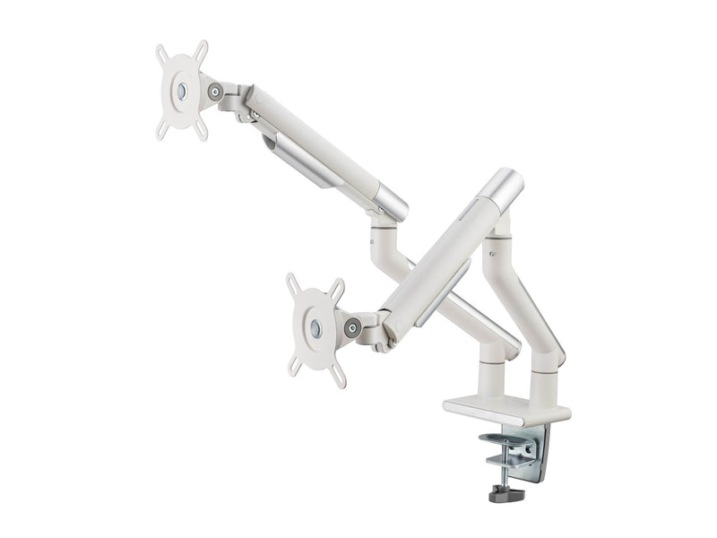 Alterzone Arm Duo dual aluminum monitor arm White