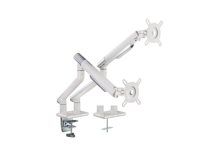 Alterzone Arm Duo dual aluminum monitor arm White