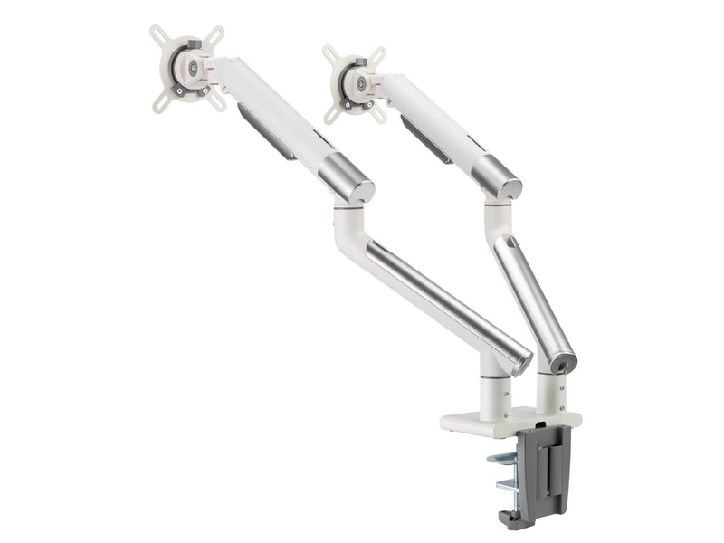 Alterzone Arm Duo dual aluminum monitor arm White