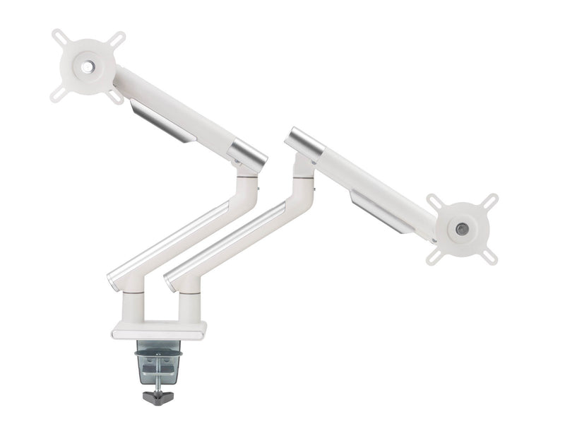 Alterzone Arm Duo dual aluminum monitor arm White