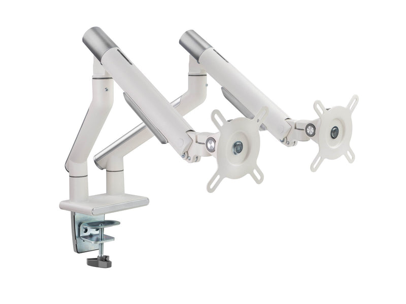 Alterzone Arm Duo dual aluminum monitor arm White