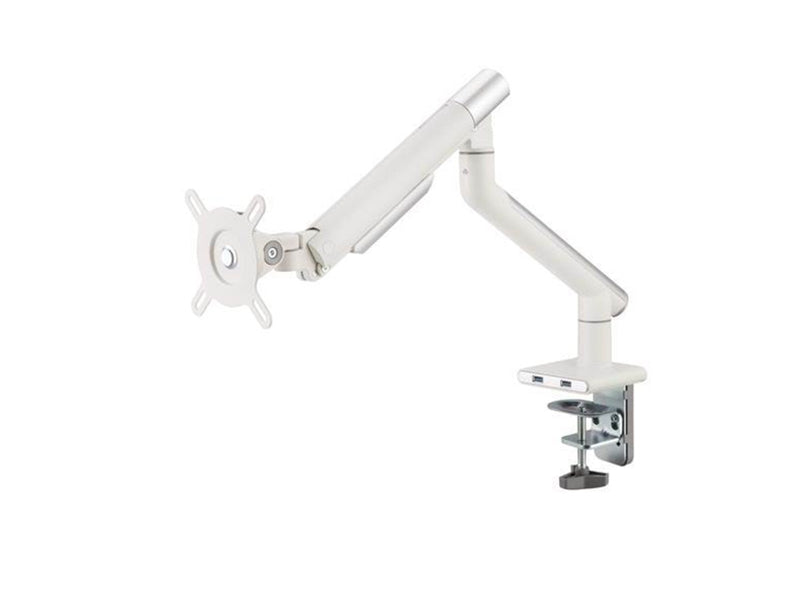 Alterzone Arm One USB single aluminum monitor arm 2 x 3.0 USB ports White
