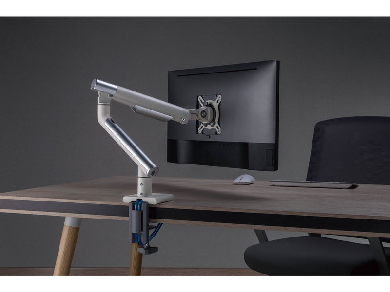 Alterzone Arm One USB single aluminum monitor arm 2 x 3.0 USB ports White