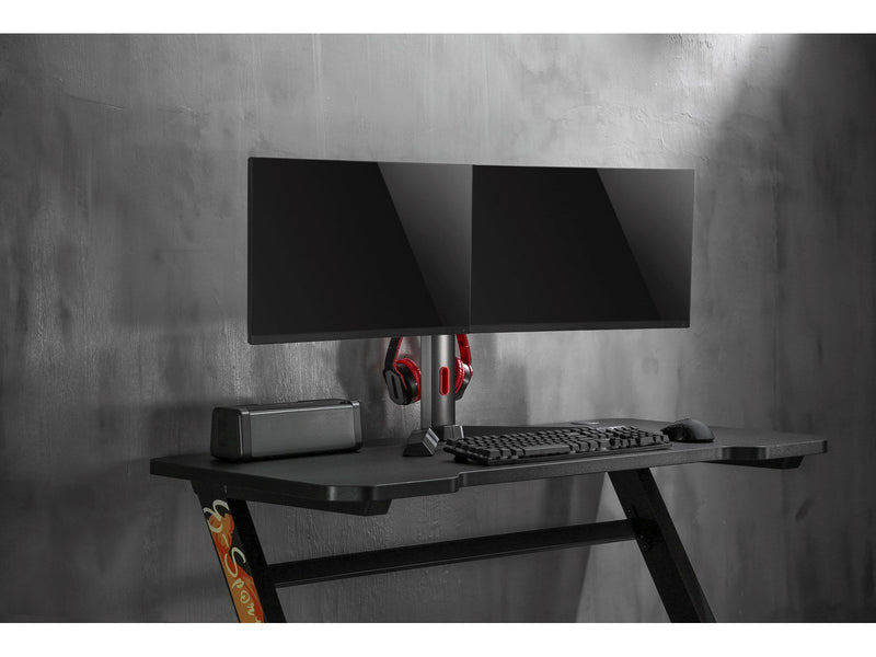 Alterzone Pro Duo dual gaming monitor stand 17"-27" Black
