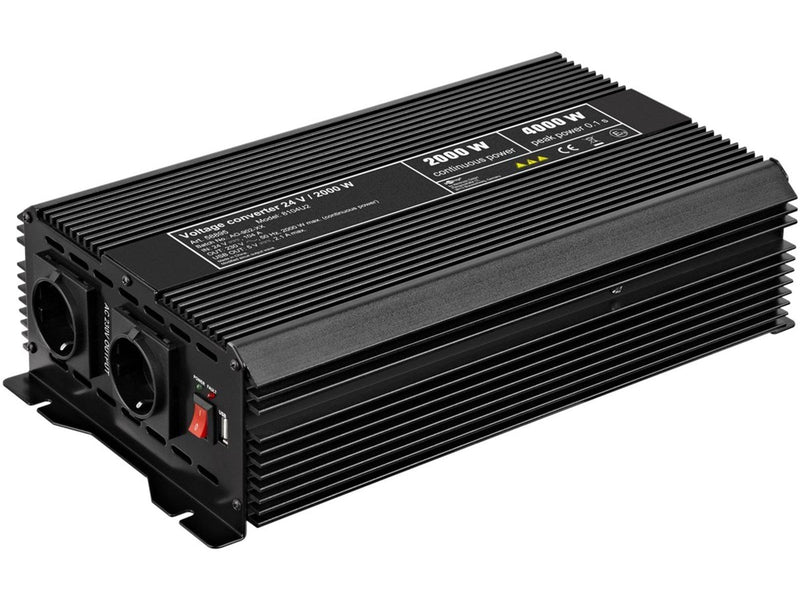 Pro Voltage converter 24V / 2.000 W black - converts