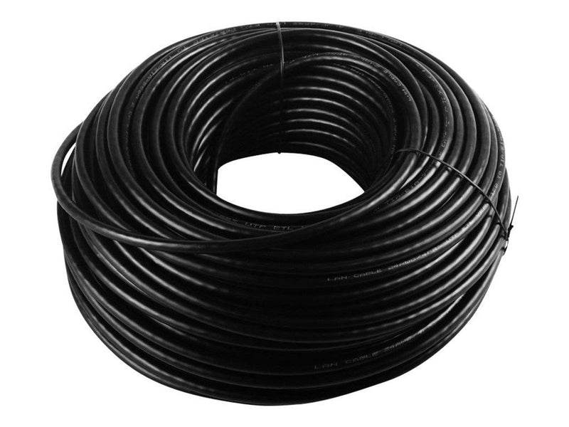 Pro CAT 6 Outdoor network cable set U/UTP black 305 - Schwarz - 305 meter