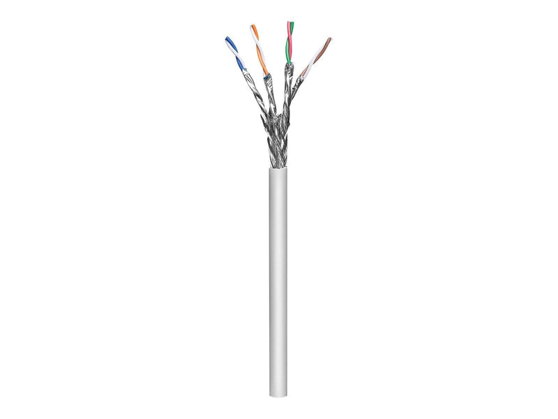 Pro CAT 6a network cable S/FTP (PiMF) grey 50 m - C - Grau - 50 meter