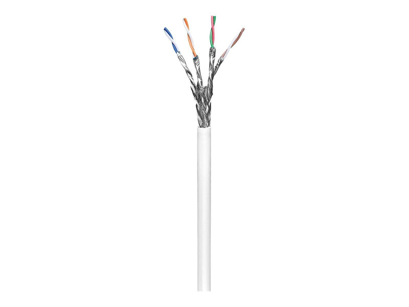 Pro CAT 6 network cable S/FTP (PiMF) white 100 m - Weiß - 100 meter