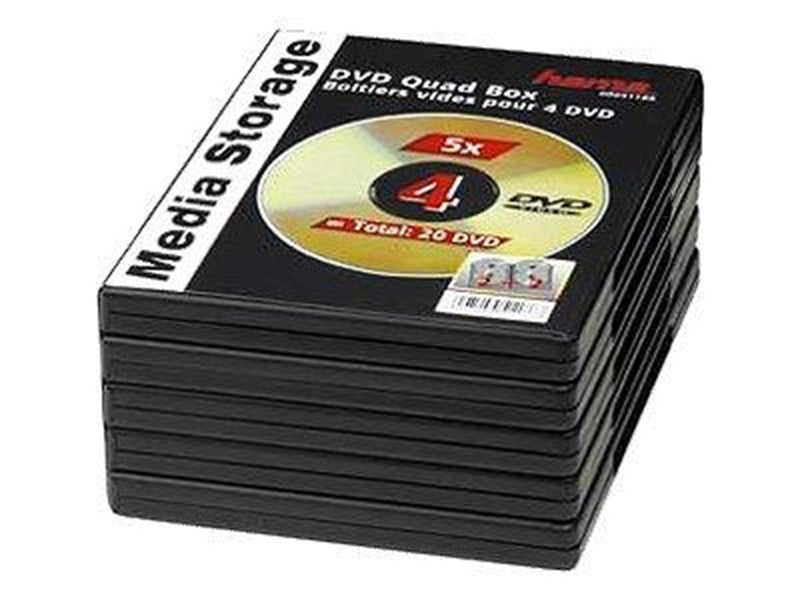 Hama DVD Quad Box - storage DVD jewel case