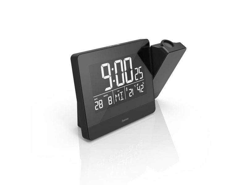 Hama Plus Charge - alarm clock - electronic - desktop - black