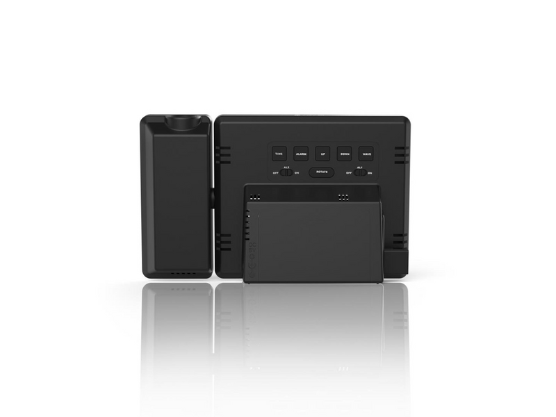 Hama Plus Charge - alarm clock - electronic - desktop - black