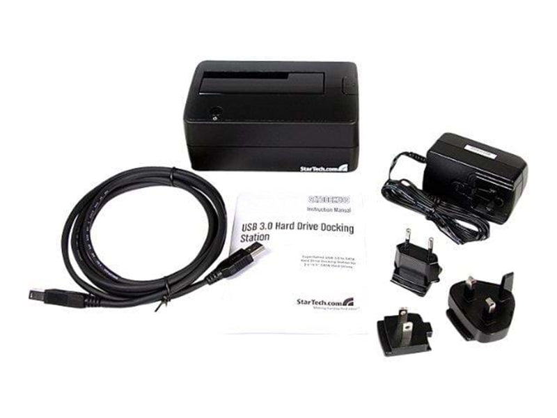 StarTech.com SuperSpeed USB 3.0 zu SATA hart Drive Docking Station für 2.5/3.5 Festplatten-Füllplatte - Speicher-Controller - SA
