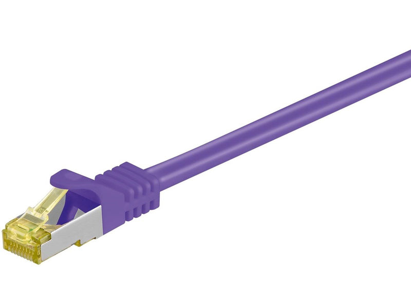 Pro RJ45 patch cord CAT 6A S/FTP (PiMF) 500 MHz with - Lila - 30 meter