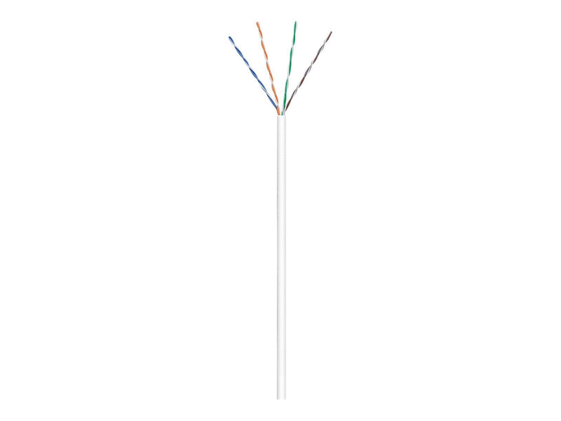 Pro CAT 6 network cable U/UTP white 100 m - CCA cop - Weiß - 100 meter