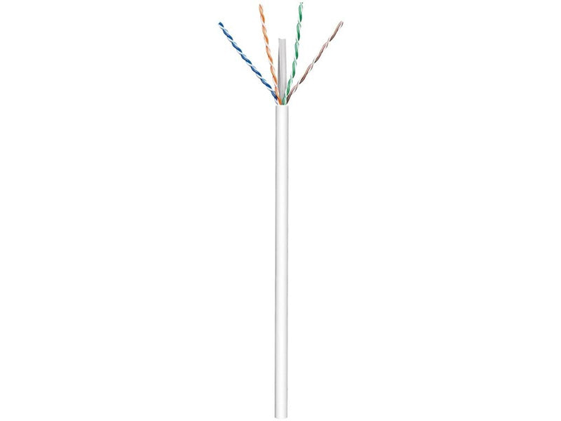 Pro CAT 6 network cable U/UTP white 100 m - CCA cop - Weiß - 100 meter