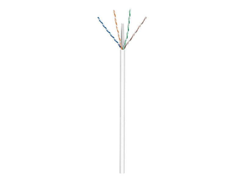 Pro CAT 6 network cable U/UTP white 100 m - CCA cop - Weiß - 100 meter