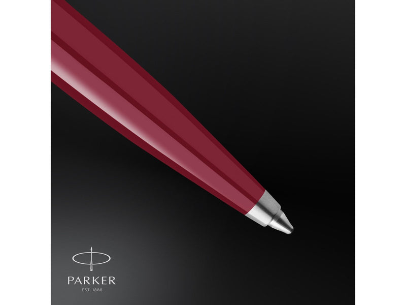 Parker 51 Kugelschreiber | Burgunderroter Schaft mit Chromfarbenen Zierteilen | Mittlere Schreibspitze mit Schwarzer Nachfüllmin