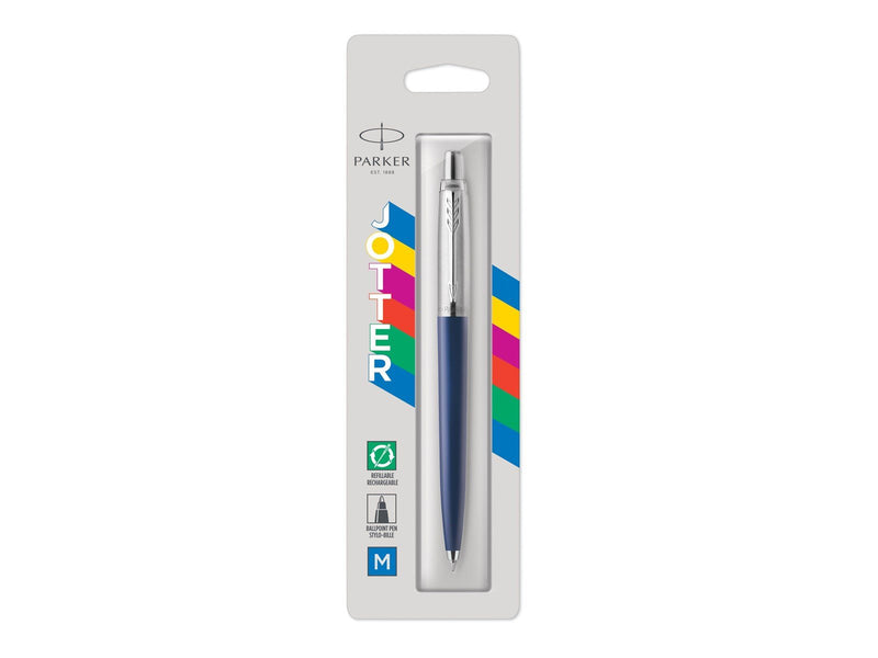 Parker Jotter Originals Ballpoint Pen | Navy Blue Finish | Medium Point | Blue Ink