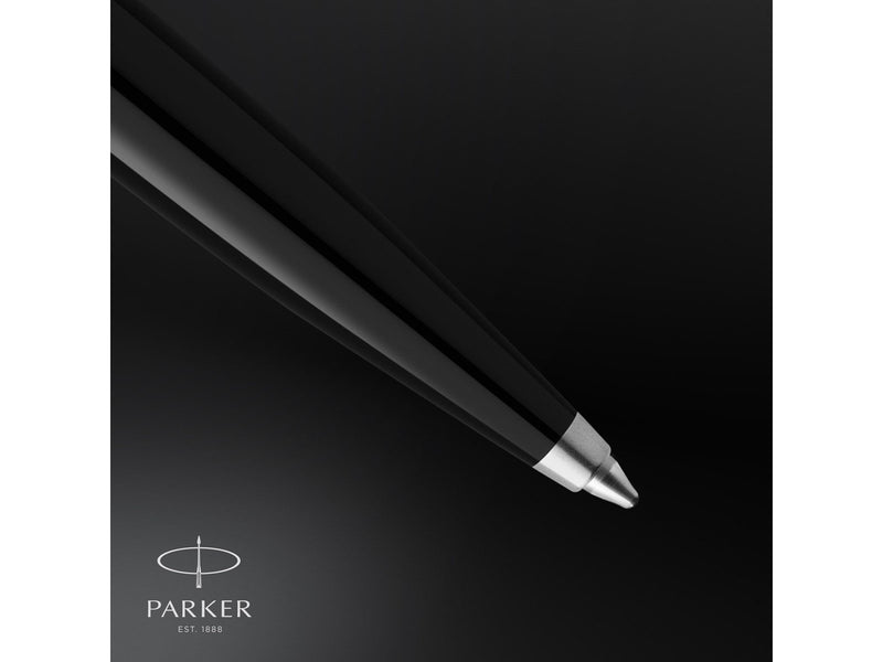 Parker 51 Kugelschreiber | Schwarzer Schaft mit Chromfarbenen Zierteilen | Mittlere Schreibspitze mit Schwarzer Nachfüllmine | G