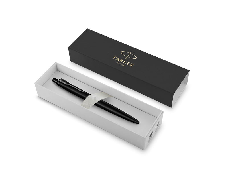 Parker Jotter XL Kugelschreiber | Monochrome Mattschwarz | mittlere Stiftspitze | blaue Tinte | Geschenkbox