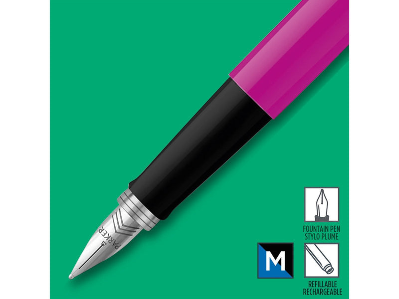 Parker Jotter Originals Füller | Klassisches Magenta | Füller Mittlere Spitze | blaue Tinte