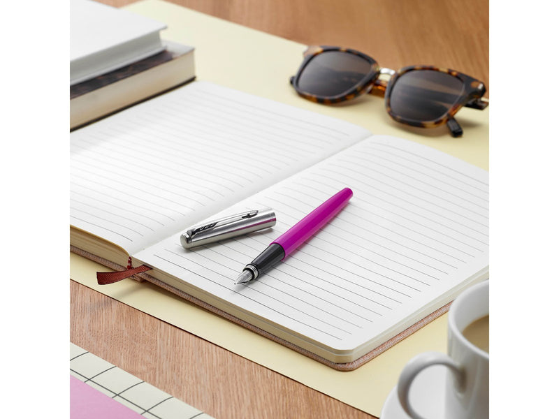 Parker Jotter Originals Füller | Klassisches Magenta | Füller Mittlere Spitze | blaue Tinte