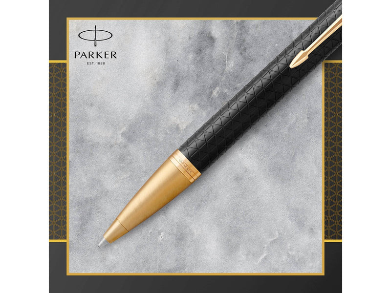 Parker IM Kugelschreiber | Premium Black | Mittlere Spitze | Blau | Geschenkbox