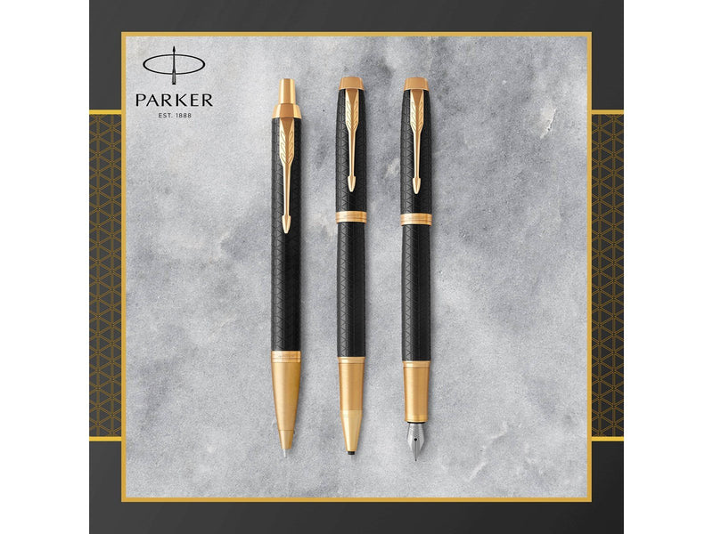 Parker IM Kugelschreiber | Premium Black | Mittlere Spitze | Blau | Geschenkbox