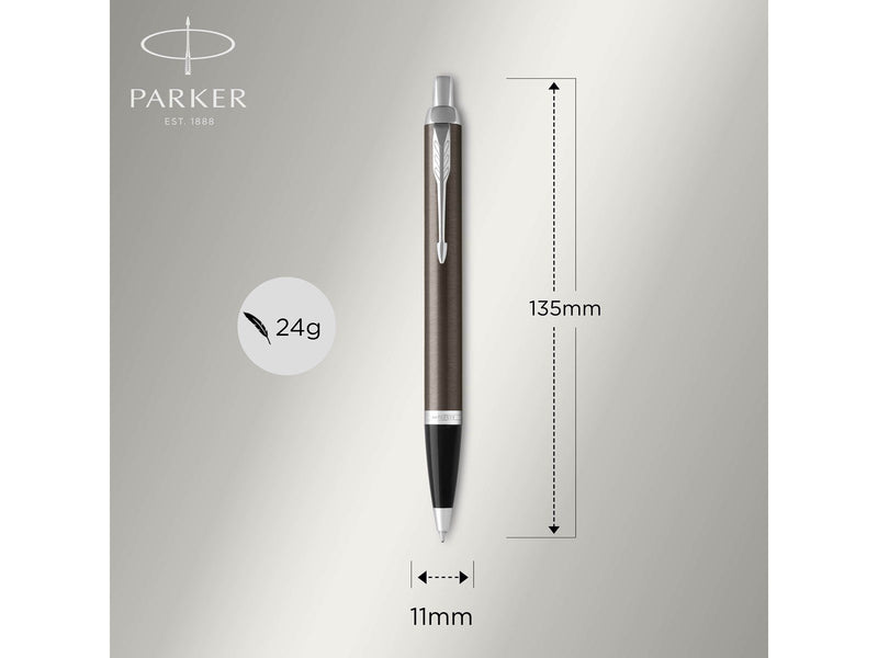 Parker IM Kugelschreiber | Dark Espresso | Mittlere Spitze | Blau | Geschenkbox