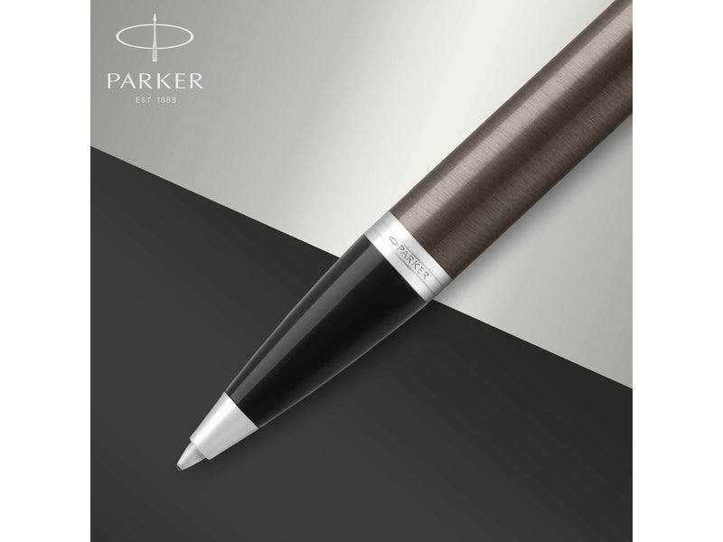 Parker IM Kugelschreiber | Dark Espresso | Mittlere Spitze | Blau | Geschenkbox