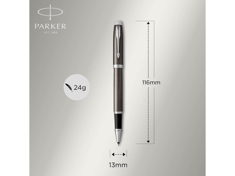 Parker IM Tintenroller | Dark Espresso | feine Spitze | Schwarz | Geschenkbox