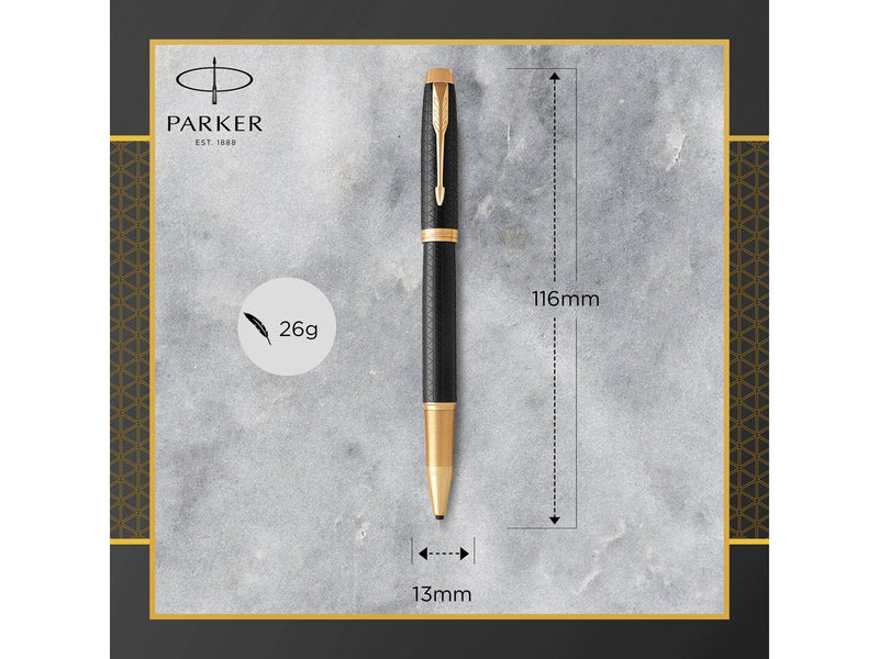 Parker IM Tintenroller | Premium Black | feine Spitze | Schwarz | Geschenkbox