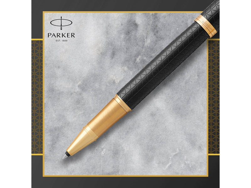 Parker IM Tintenroller | Premium Black | feine Spitze | Schwarz | Geschenkbox