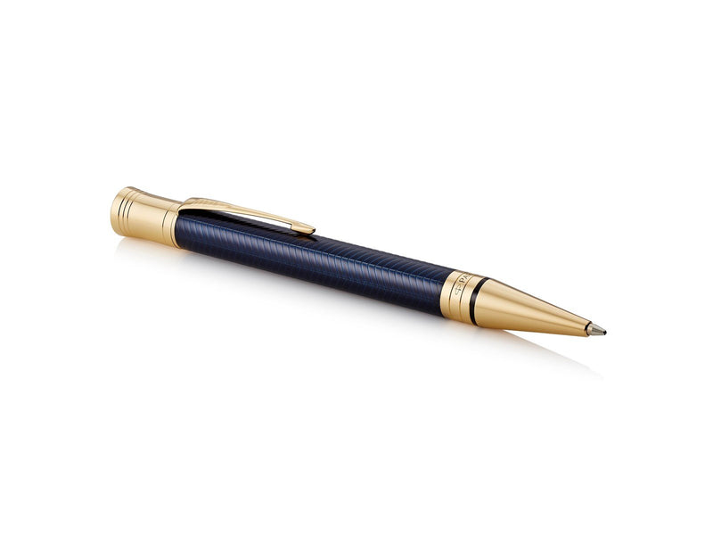 Parker Duofold Prestige Kugelschreiber in Blue Chevron | mittlere Schreibspitze | schwarze Tinte