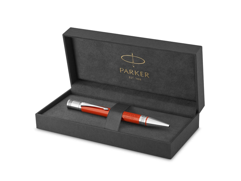 Parker Duofold Classic Kugelschreiber in Big Red Vintage | mittlere Schreibspitze | schwarze Tinte