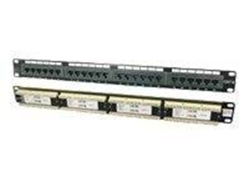 Pro CAT 6 19 inch (48.3 cm) Patch Panel 24 Port blac