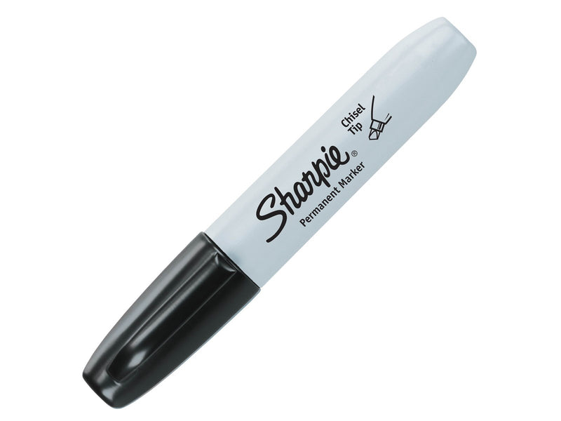 Sharpie Permanentmarker mit Keilspitze | schwarz | 2 Stück