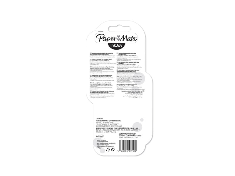 Paper Mate InkJoy 100ST Kugelschreiber | mittlere Spitze (1,0 mm) | Blau | 4 Stück