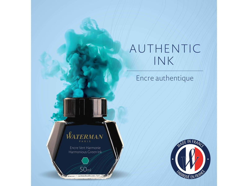 Waterman Füllertinte im Tintenfass | Harmonious Green | Tintenflacon mit 50 ml