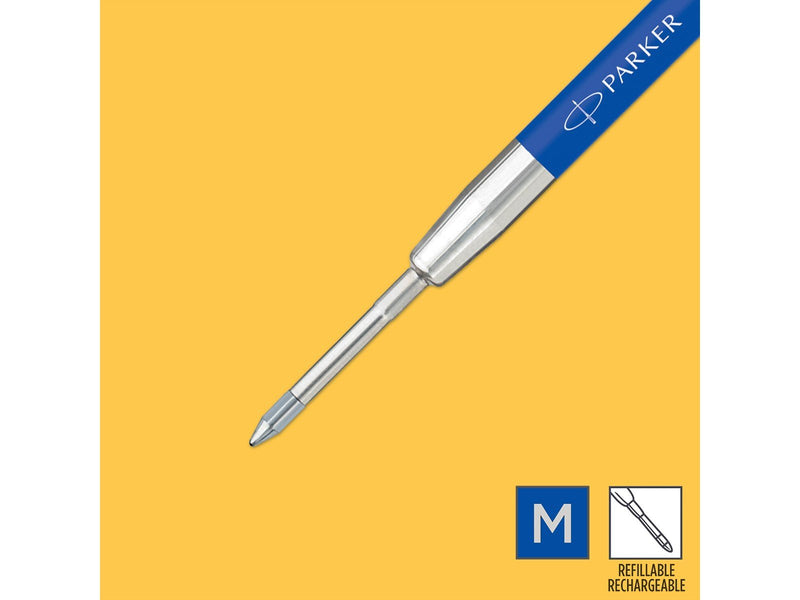 Parker Jotter Originals Nachfüllminen mit Geltinte | blaue Geltinte Nachfüllungen | mittlere Schreibspitze mit (0,7 mm) | 2 Stüc