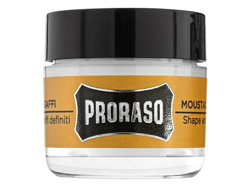 PRORASO Moustache Wax Wood & Spice - 15 ml.