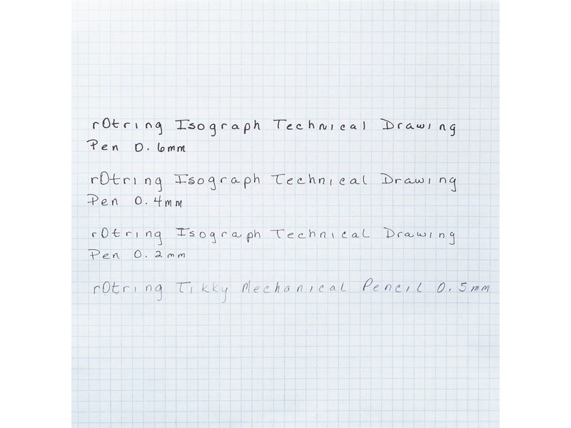 Rotring rOtring Isograph Fineliner College Set | 3 Isograph Tuschefüller (0,20 mm, 0,40 mm und 0,60 mm), Tikky Druckbleistift (0