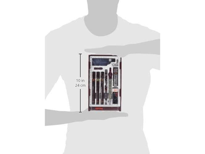 Rotring rOtring Isograph Fineliner Master Set | mit Zirkel | 0,1 mm/ 0,3 mm/ 0,5 mm | 3 Stück