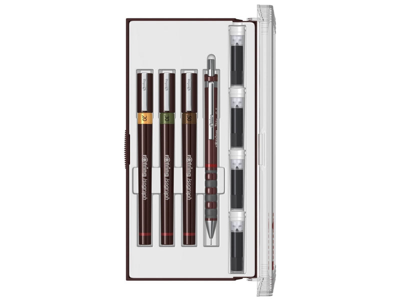 Rotring rOtring Isograph Fineliner Junior Set | 0,2 mm/ 0,3 mm/ 0,5 mm | 3 Stück