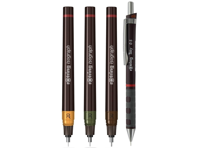 Rotring rOtring Isograph Fineliner Junior Set | 0,2 mm/ 0,3 mm/ 0,5 mm | 3 Stück