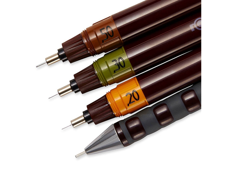 Rotring rOtring Isograph Fineliner Junior Set | 0,2 mm/ 0,3 mm/ 0,5 mm | 3 Stück