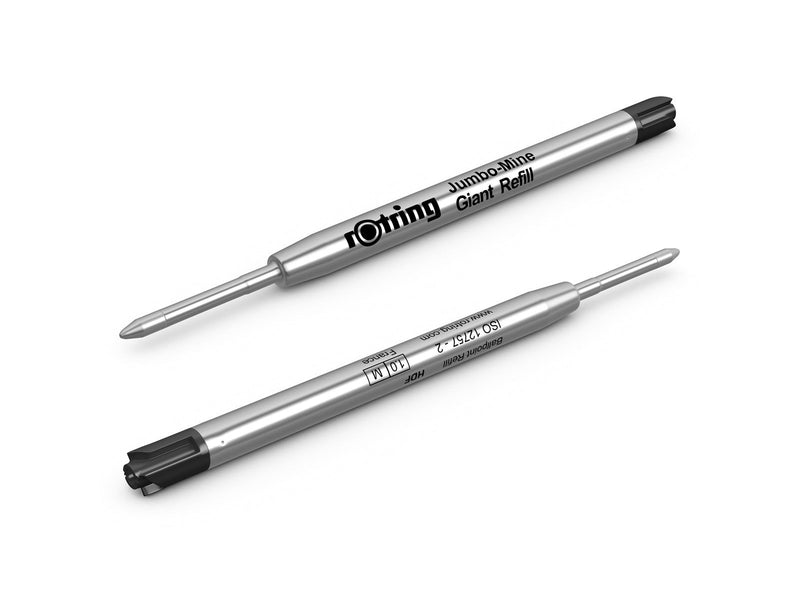 Rotring rOtring Kugelschreibermine | mittlere Schreibspitze | schwarze Tinte | 5 Ersatzmine für Kugelschreiber